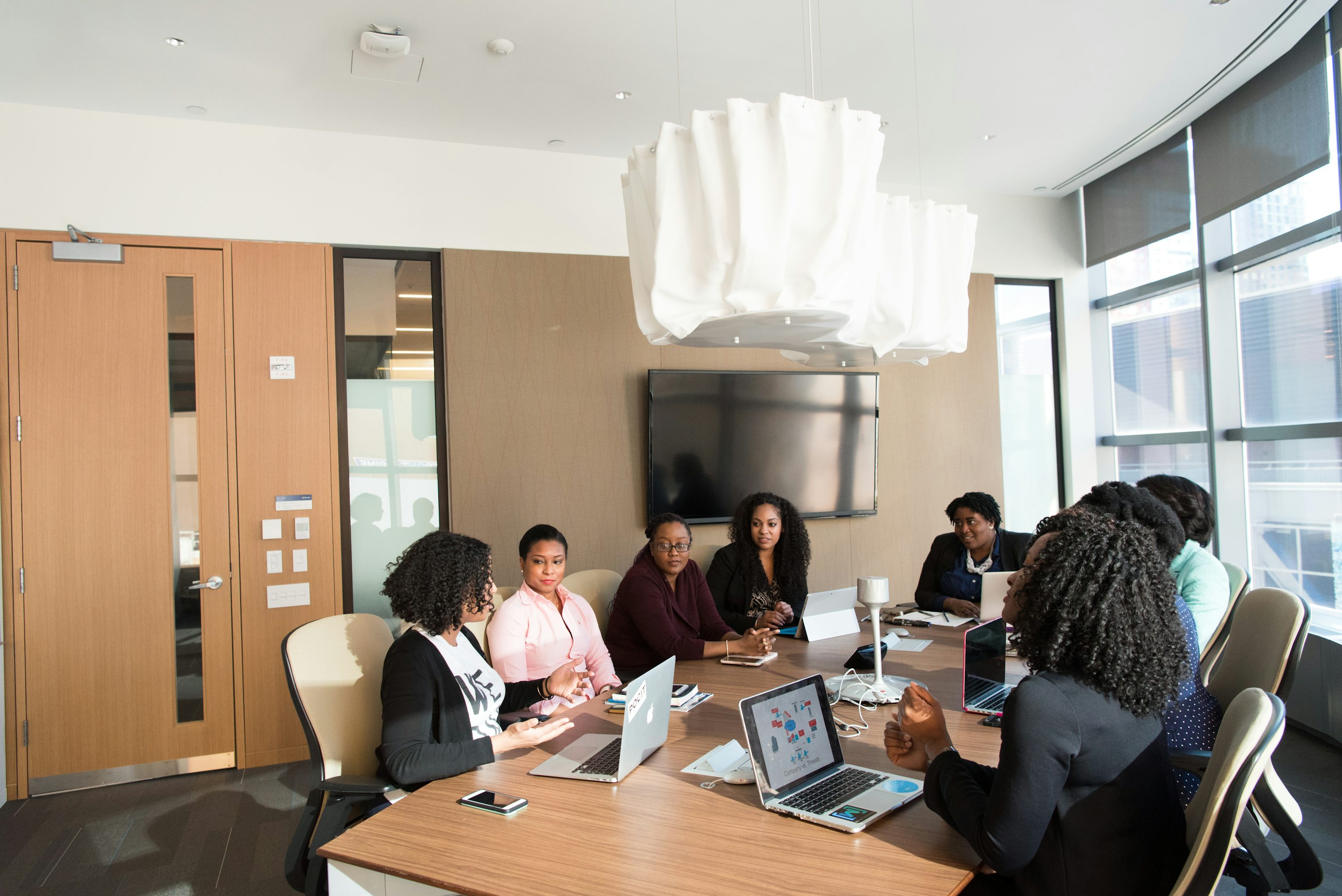 Team in meeting